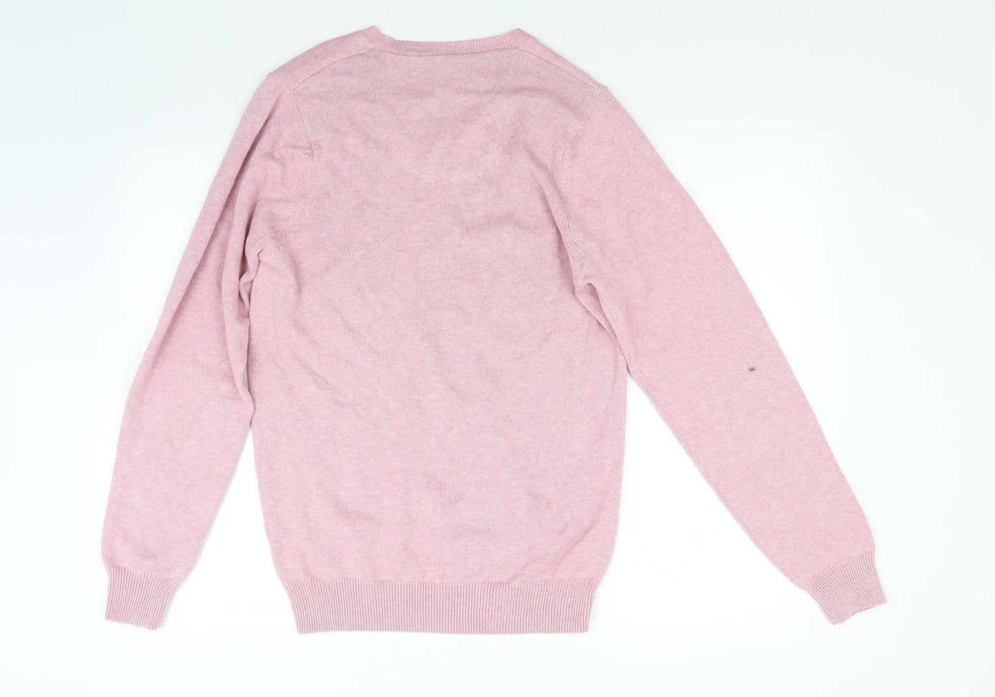 Marks and Spencer Mens Pink  Knit Pullover Jumper Size XS