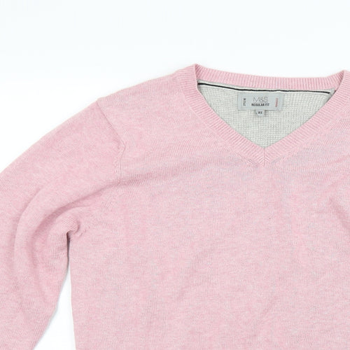 Marks and Spencer Mens Pink  Knit Pullover Jumper Size XS