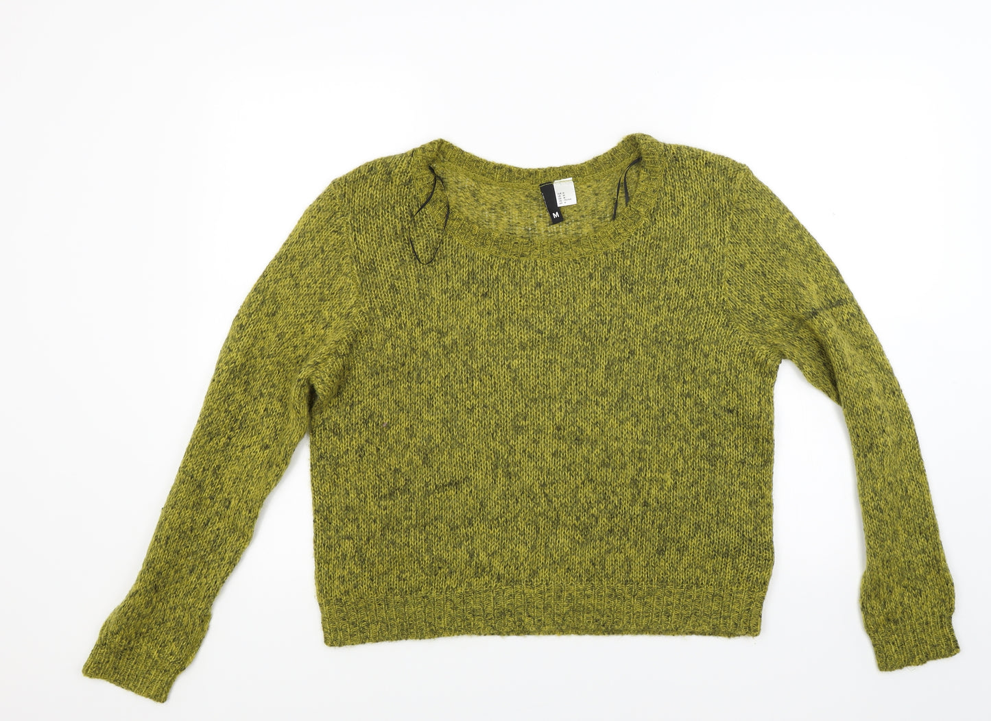 Divided Womens Green  Knit Pullover Jumper Size M