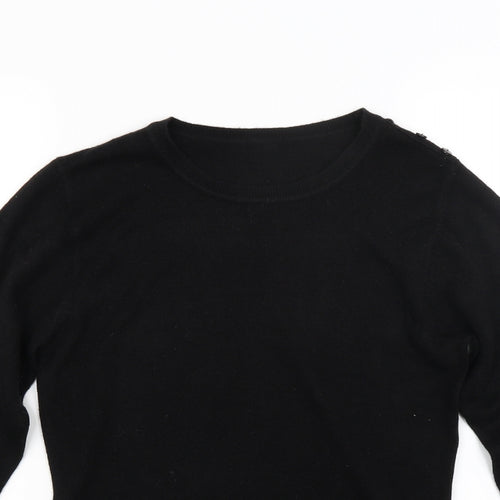 Primark Womens Black  Knit Pullover Jumper Size 12