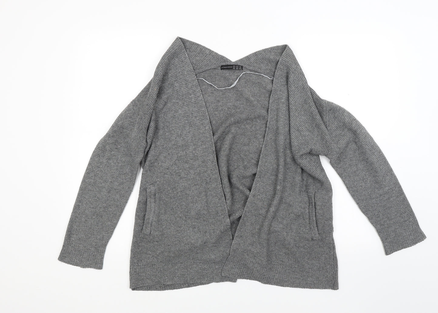 Atmosphere Womens Grey  Knit Cardigan Jumper Size S