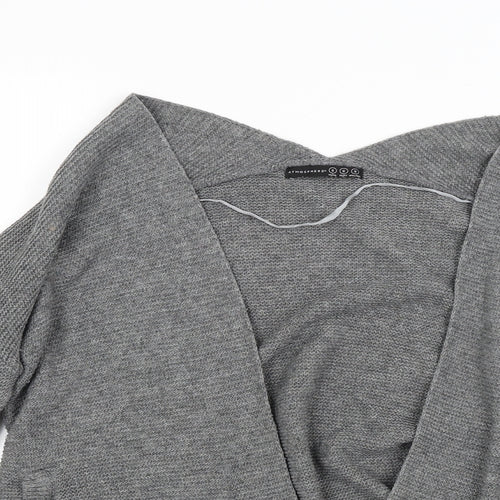 Atmosphere Womens Grey  Knit Cardigan Jumper Size S