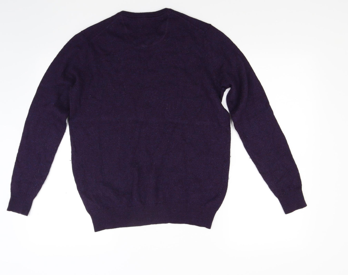 Simon Carter Mens Purple  Knit Pullover Jumper Size L