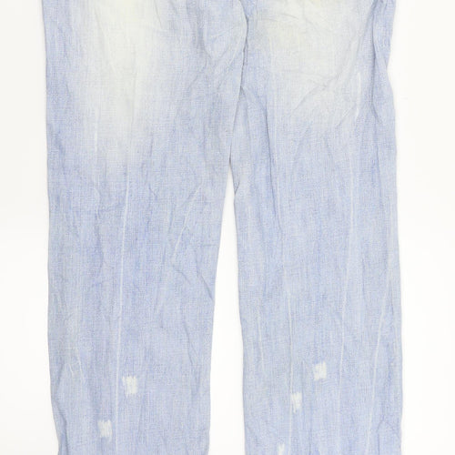 Miss Anna Womens Blue  Denim Straight Jeans Size 36 in L32 in