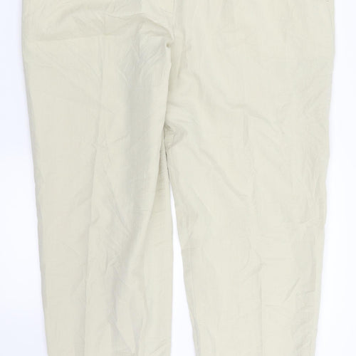 Ted Nicol Womens Beige   Cargo Trousers Size 38 in L28 in