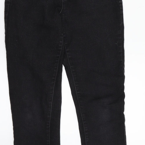 Denim & Co. Womens Black  Denim Skinny Jeans Size 8 L24 in