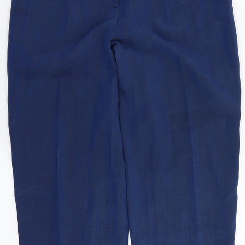 Jean Claire Womens Blue   Dress Pants Trousers Size 12 L26 in