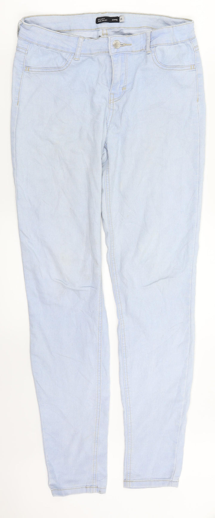 Sinsay Womens Blue  Denim Skinny Jeans Size 10 L29 in