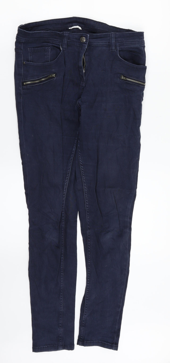 Preworn Womens Blue  Denim Skinny Jeans Size 10 L28 in