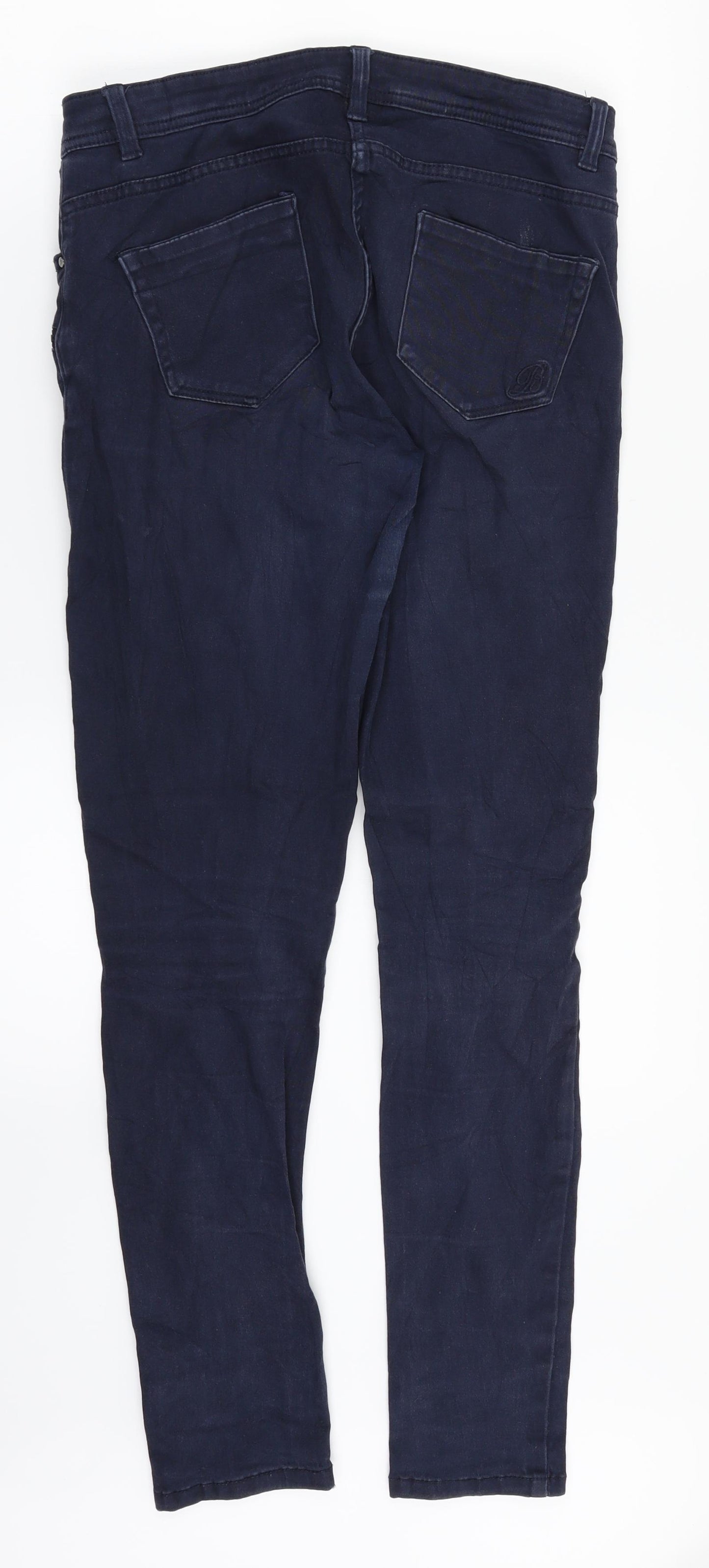 Preworn Womens Blue  Denim Skinny Jeans Size 10 L28 in
