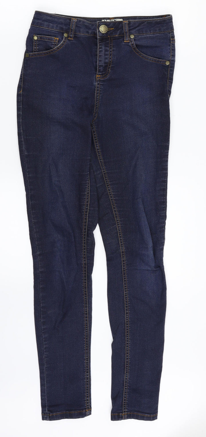 Miss Selfridge Womens Blue  Denim Skinny Jeans Size 8 L29 in