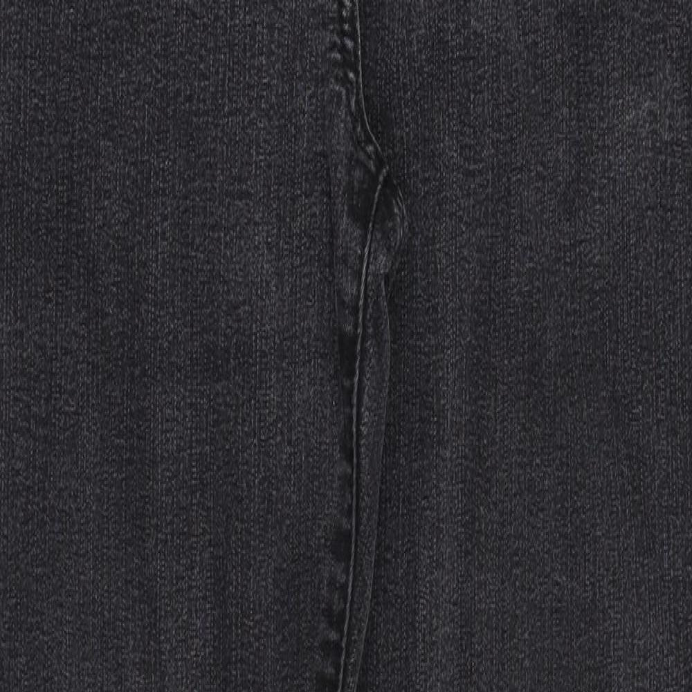 TU Womens Black  Denim Straight Jeans Size 12 L29 in