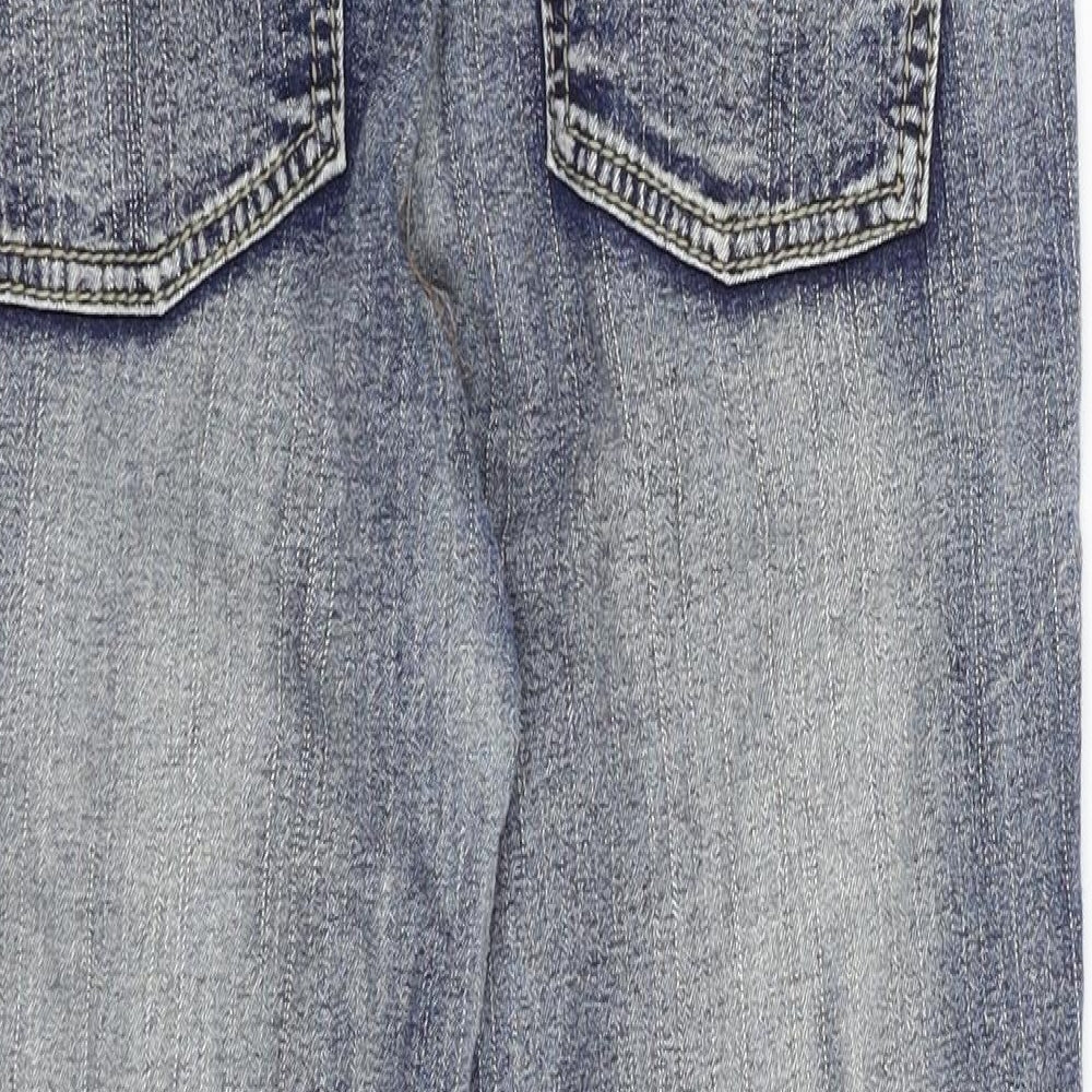 Rainbow Collection Womens Blue  Denim Straight Jeans Size 8 L23 in