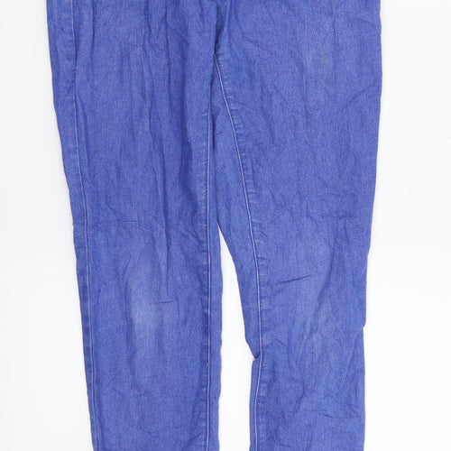 Denim co. Womens Blue  Denim Straight Jeans Size 6 L30 in