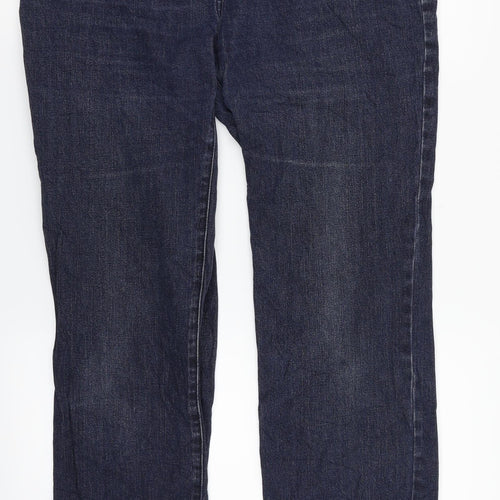 Vianni Womens Blue  Denim Straight Jeans Size 18 L32 in