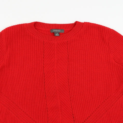 Primark Womens Red   Pullover Jumper Size 12