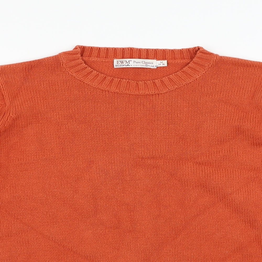EWM Womens Orange   Pullover Jumper Size 16