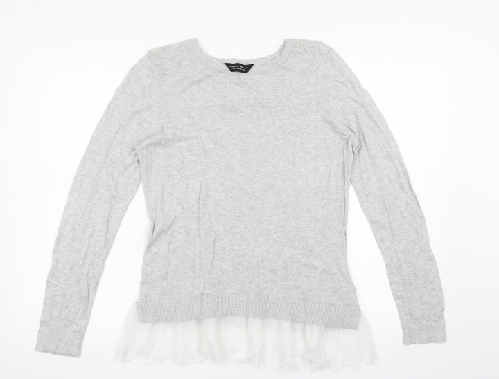 Dorothy Perkins Womens Grey Pullover Jumper Size 12