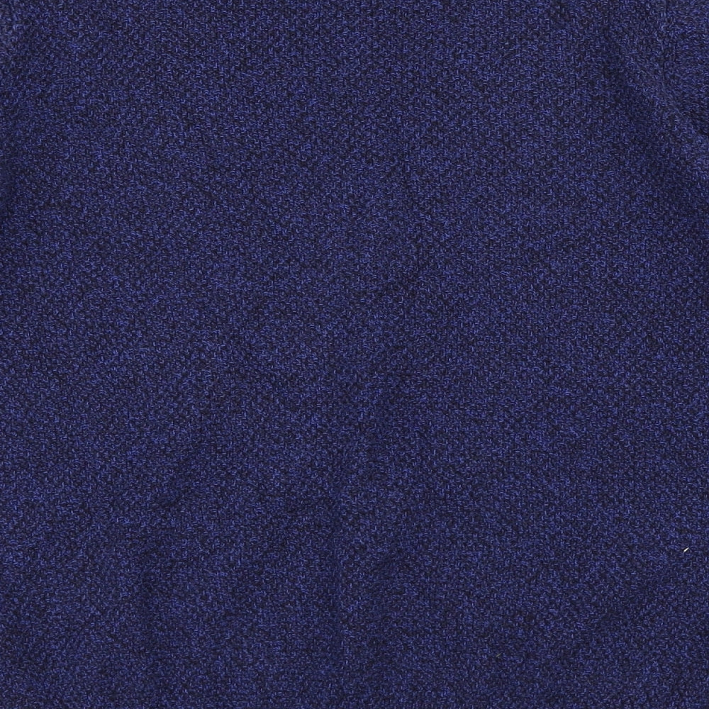M&S Mens Blue Herringbone  Pullover Jumper Size M
