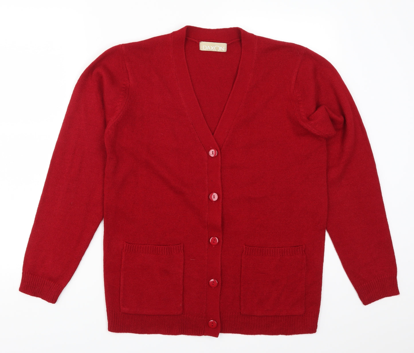 Daxon Womens Red   Cardigan Jumper Size 10