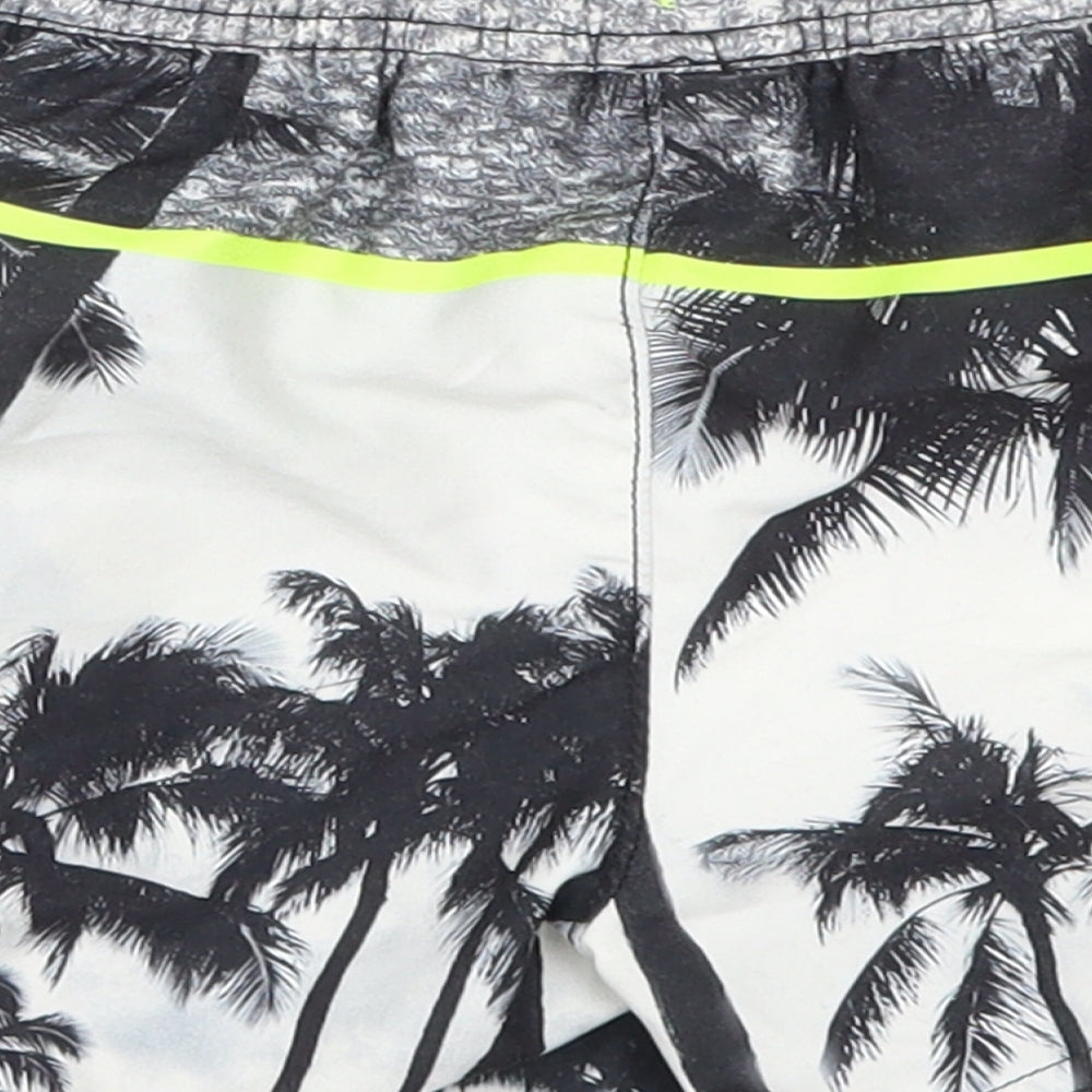 George Boys Grey   Bermuda Shorts Size 3-4 Years - Palm Trees