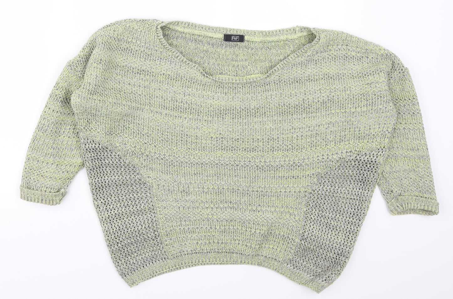 F&F Womens Green   Pullover Jumper Size 10