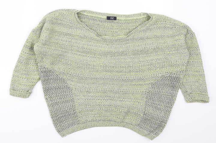 F&F Womens Green   Pullover Jumper Size 10