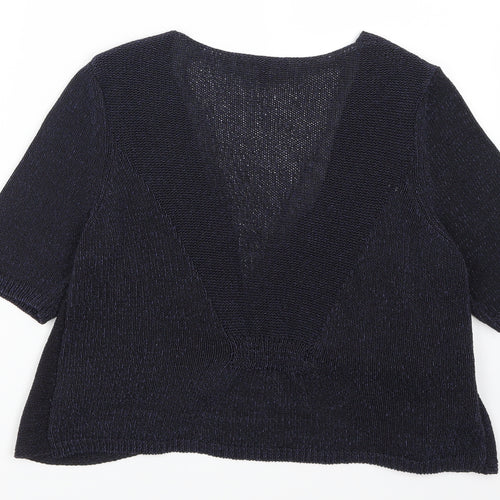 Per Una Womens Blue   Cardigan Jumper Size 14