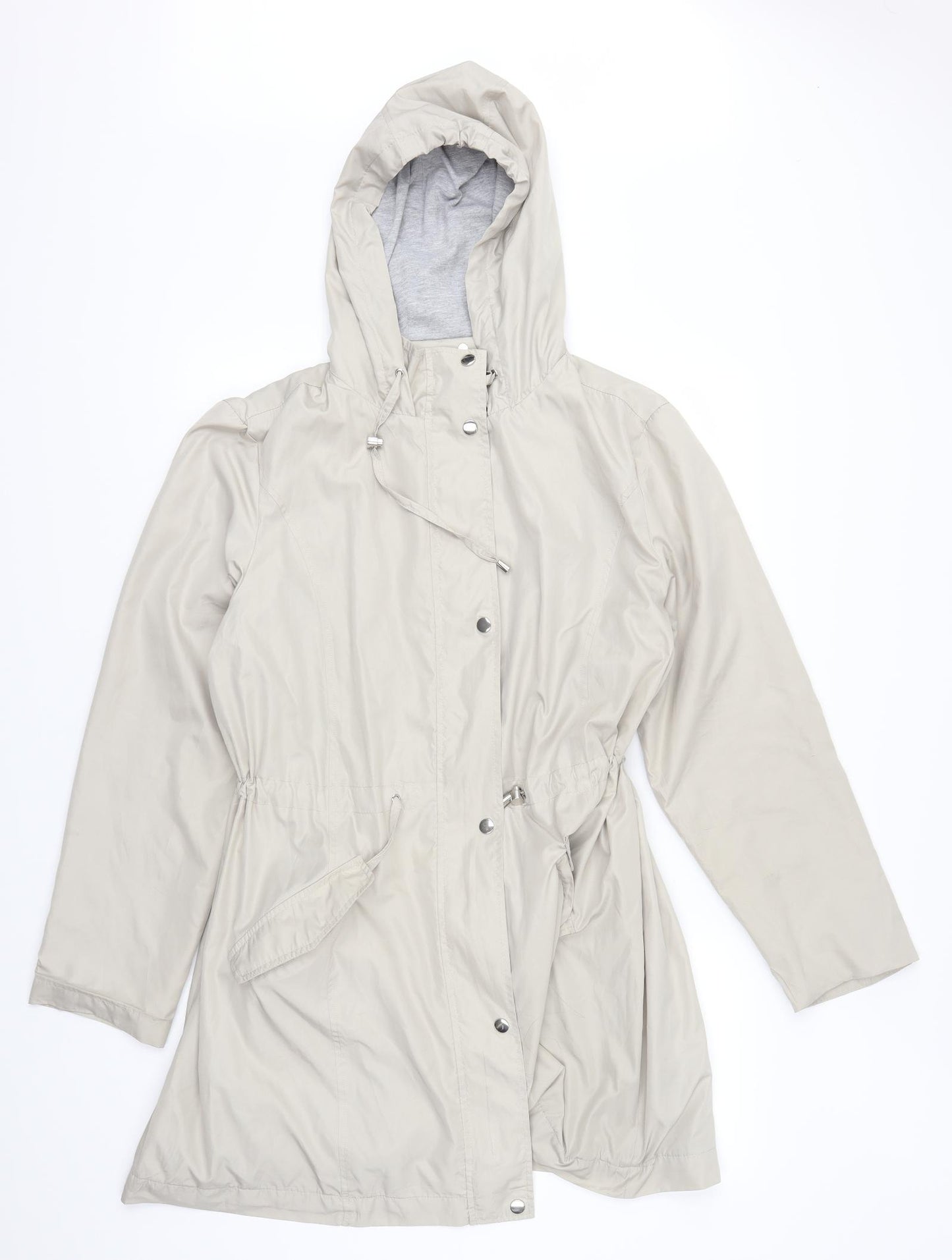 Classic Womens Beige   Parka Coat Size 16