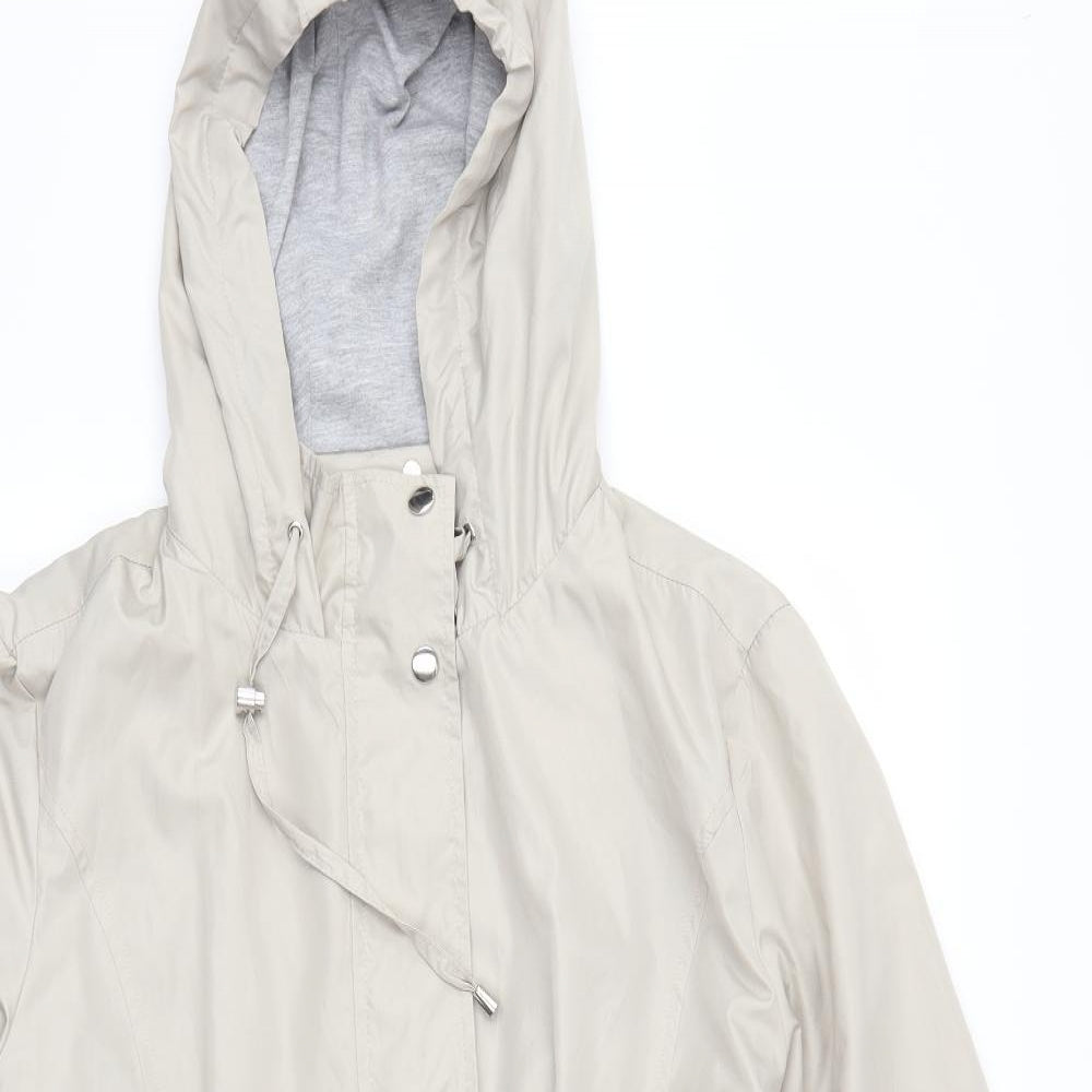 Classic Womens Beige   Parka Coat Size 16