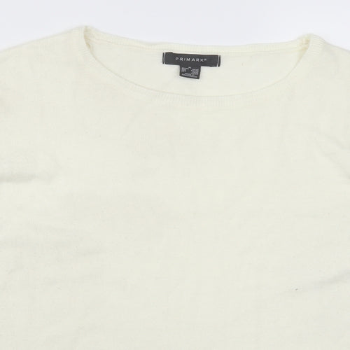 Primark Womens White   Pullover Jumper Size 18  - Cream