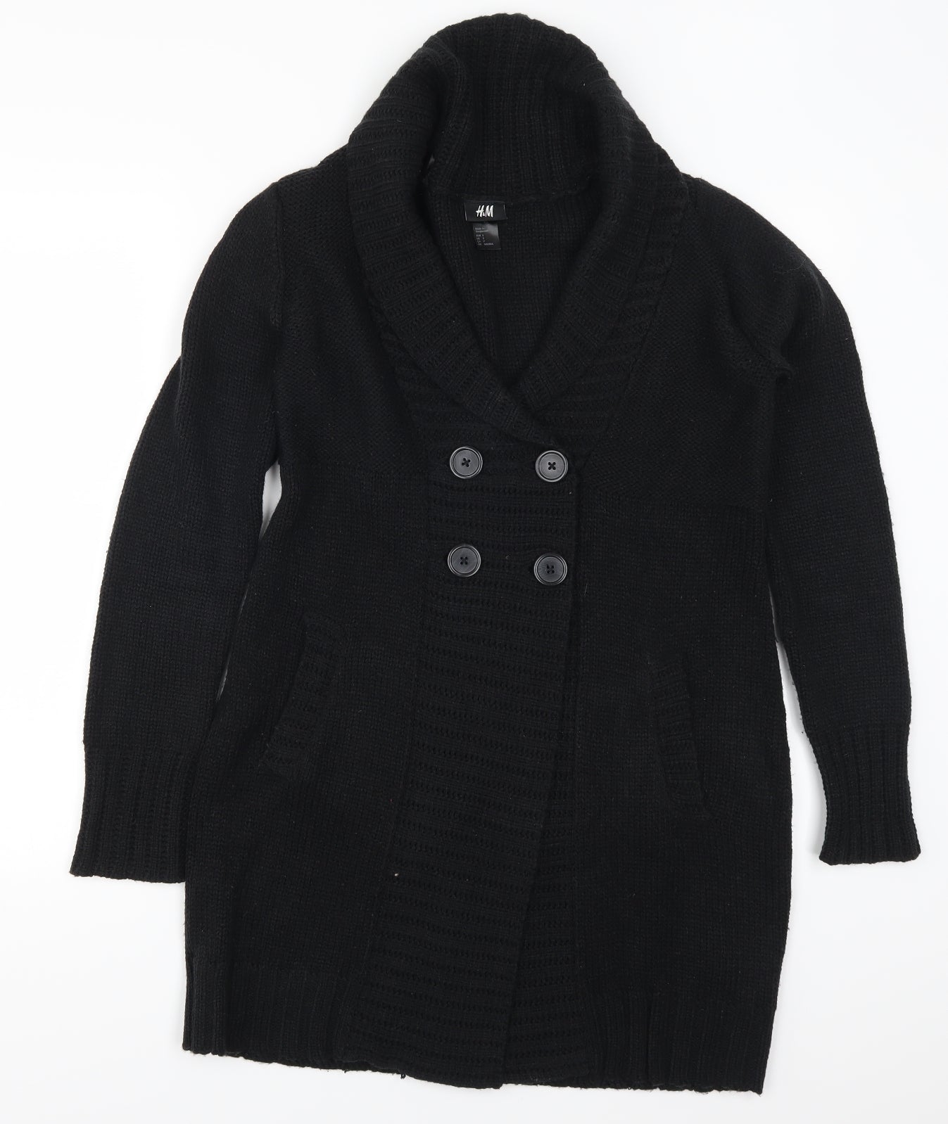 H&M Womens Black   Cardigan Jumper Size S