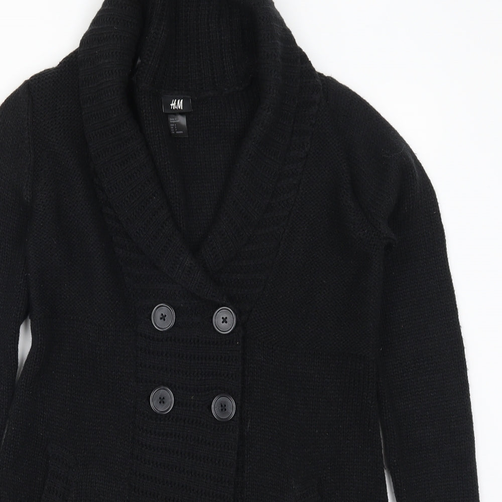 H&M Womens Black   Cardigan Jumper Size S