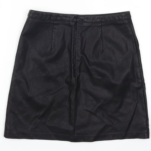 Papaya Womens Black   A-Line Skirt Size 8