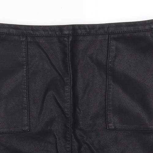 Papaya Womens Black   A-Line Skirt Size 8