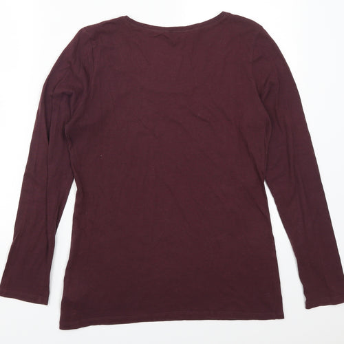 Marks and Spencer Womens Purple   Basic T-Shirt Size 12