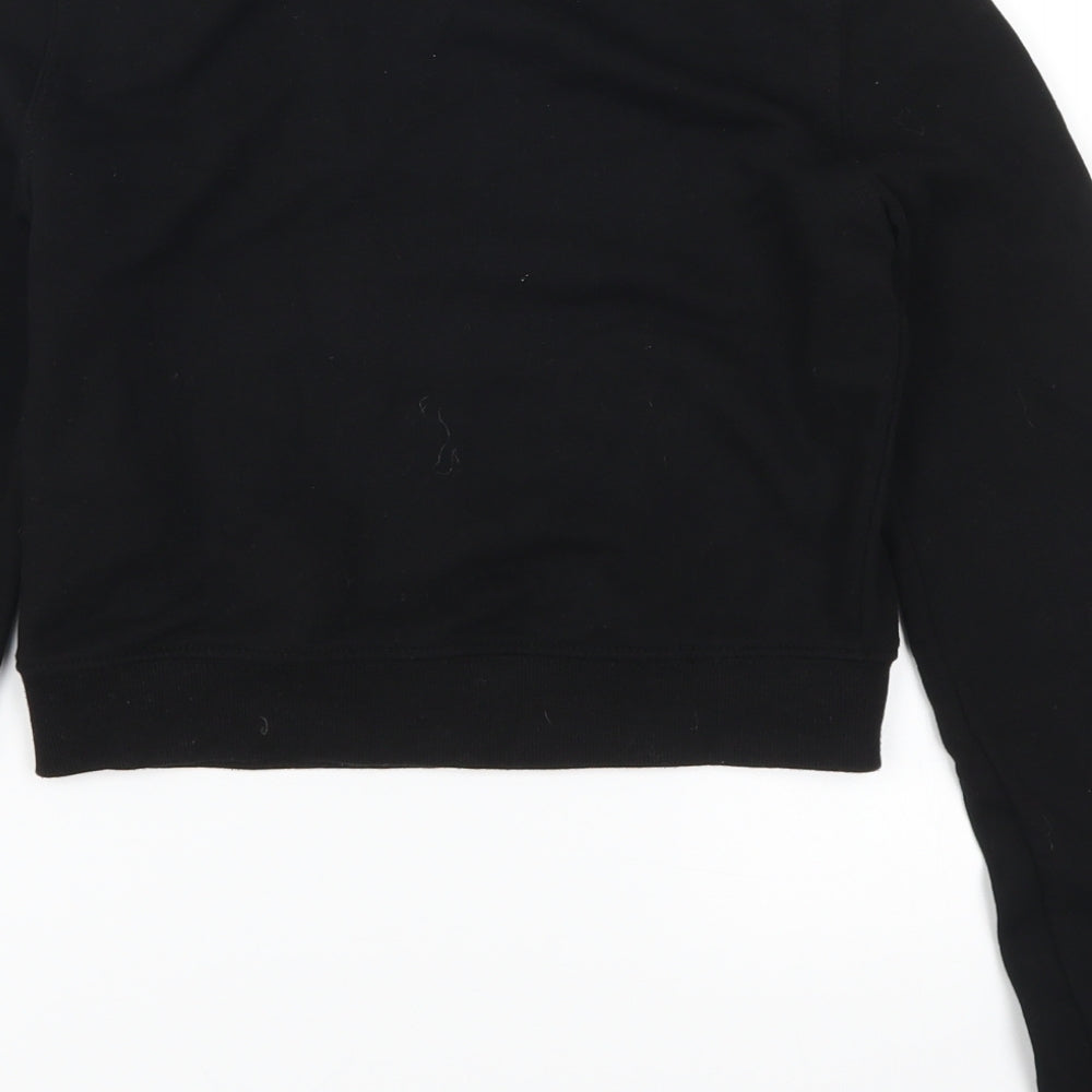 H&M Womens Black   Pullover Sweatshirt Size XS