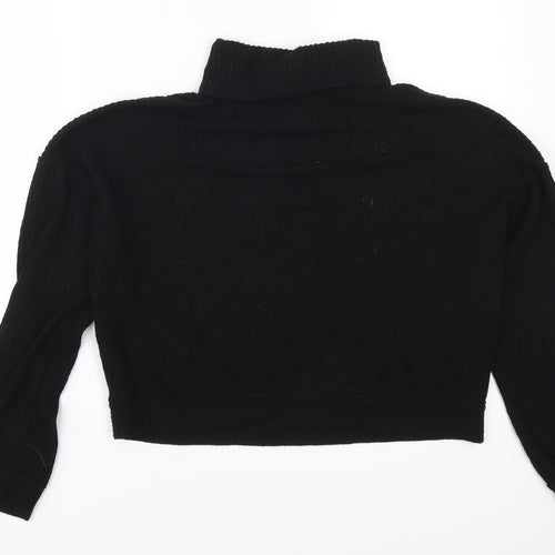 New Look Womens Black   Pullover Sweatshirt Size M
