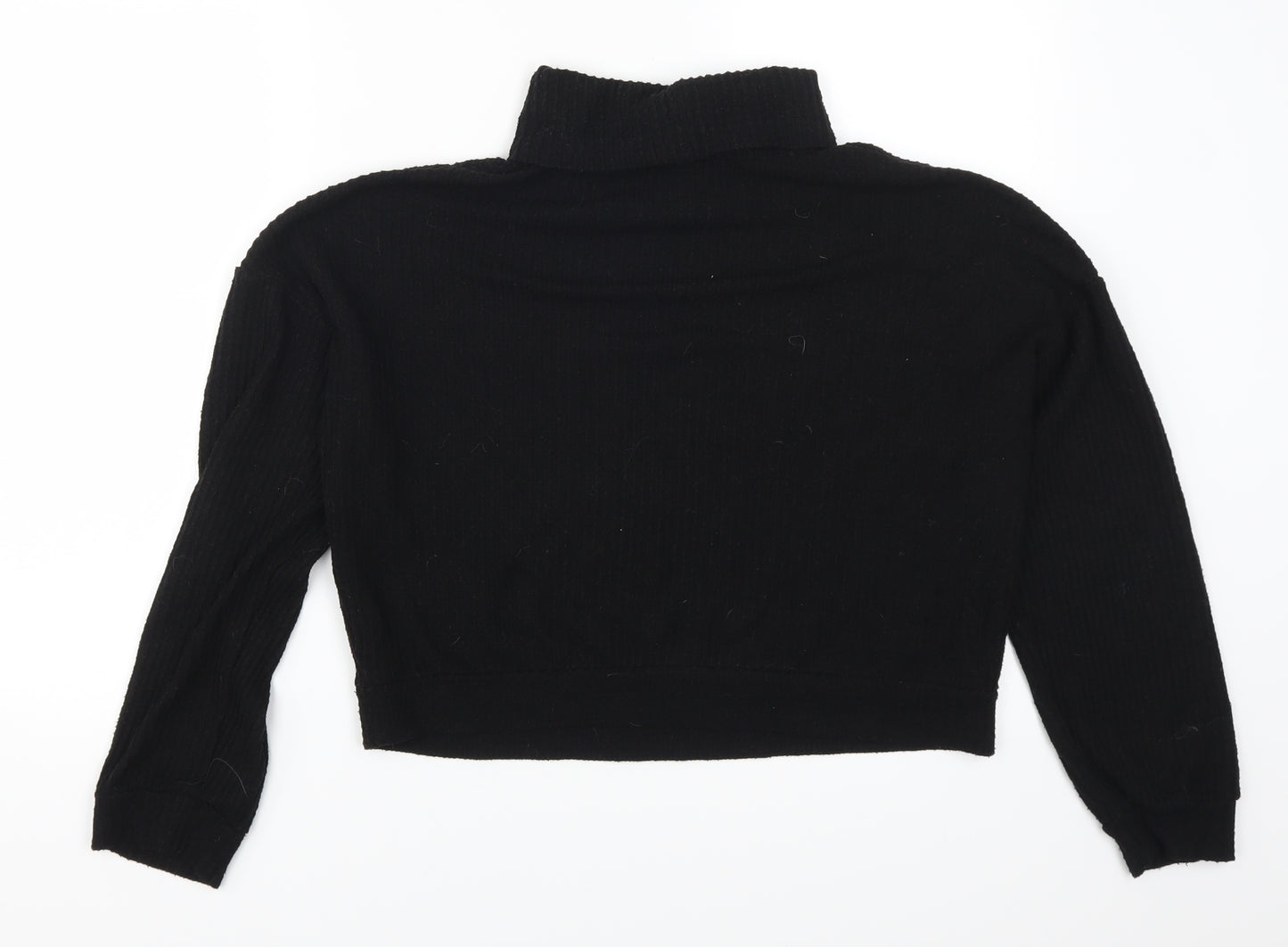 New Look Womens Black   Pullover Sweatshirt Size M