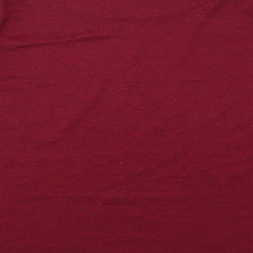 Alexara Womens Pink   Basic T-Shirt Size 16