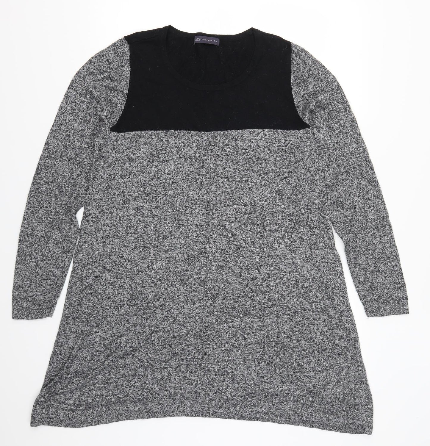 Marks and Spencer Womens Grey   Jumper Dress  Size 18