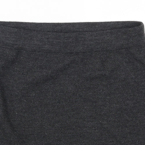 Kenar Womens Grey  Knit Mini Skirt Size L