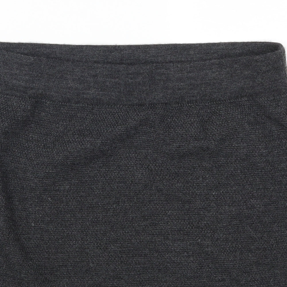 Kenar Womens Grey  Knit Mini Skirt Size L