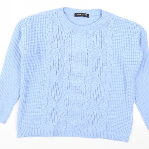 Select Womens Blue   Pullover Jumper Size S
