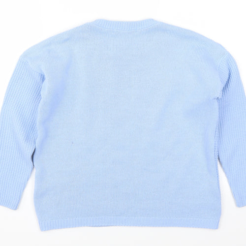 Select Womens Blue   Pullover Jumper Size S
