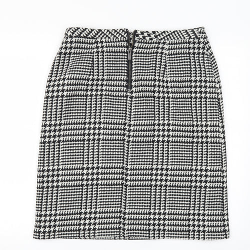 Marks and Spencer Womens Grey Houndstooth  Straight & Pencil Skirt Size 14