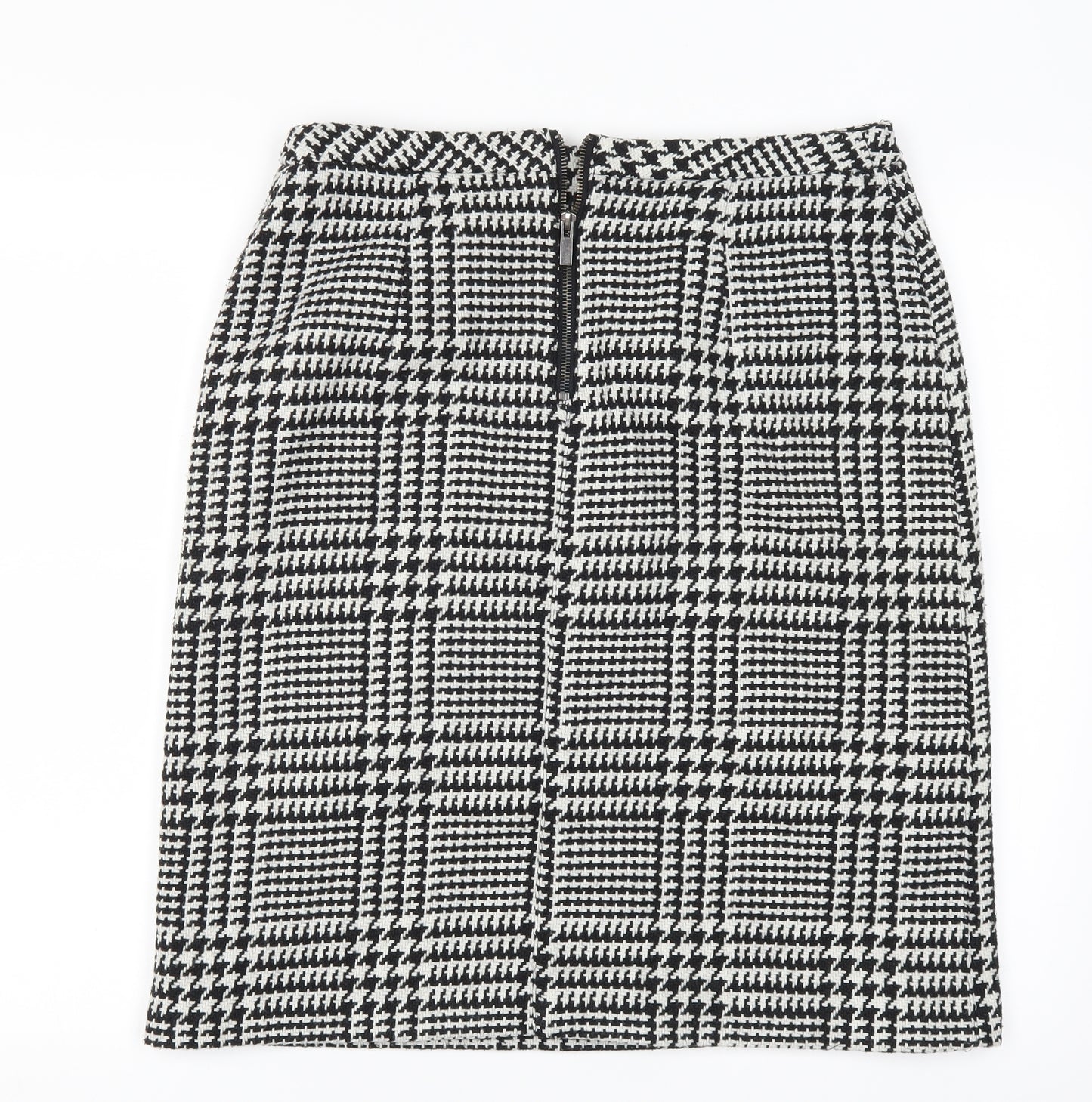 Marks and Spencer Womens Grey Houndstooth  Straight & Pencil Skirt Size 14