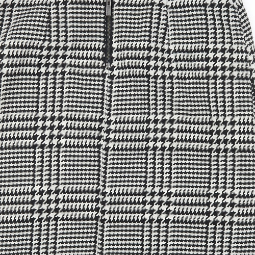 Marks and Spencer Womens Grey Houndstooth  Straight & Pencil Skirt Size 14