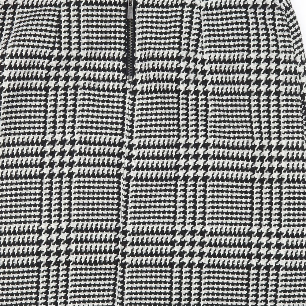 Marks and Spencer Womens Grey Houndstooth  Straight & Pencil Skirt Size 14