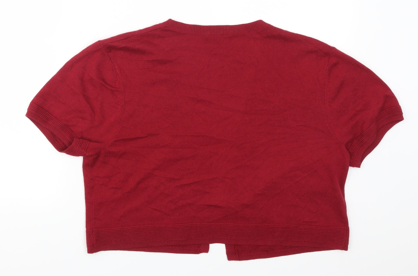 TU Womens Red   Cardigan Jumper Size 18